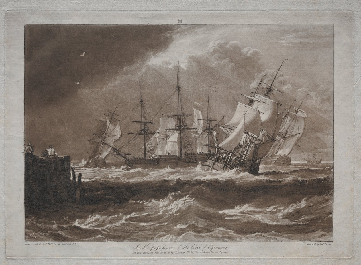 Liber Studiorum : Navires dans une brise - Joseph Mallord William Turner
