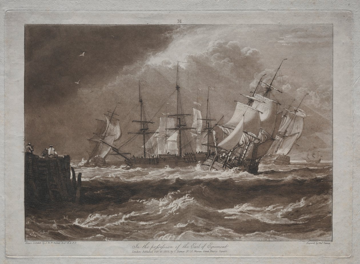 Liber Studiorum : Navires dans une brise - Joseph Mallord William Turner