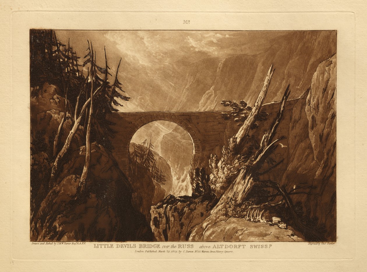 Petit pont du Diable - Joseph Mallord William Turner