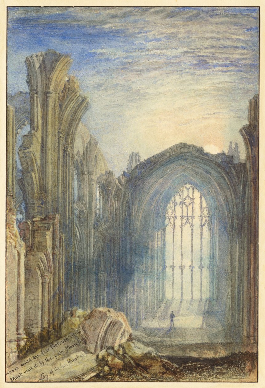 Abbaye de Melrose - Joseph Mallord William Turner
