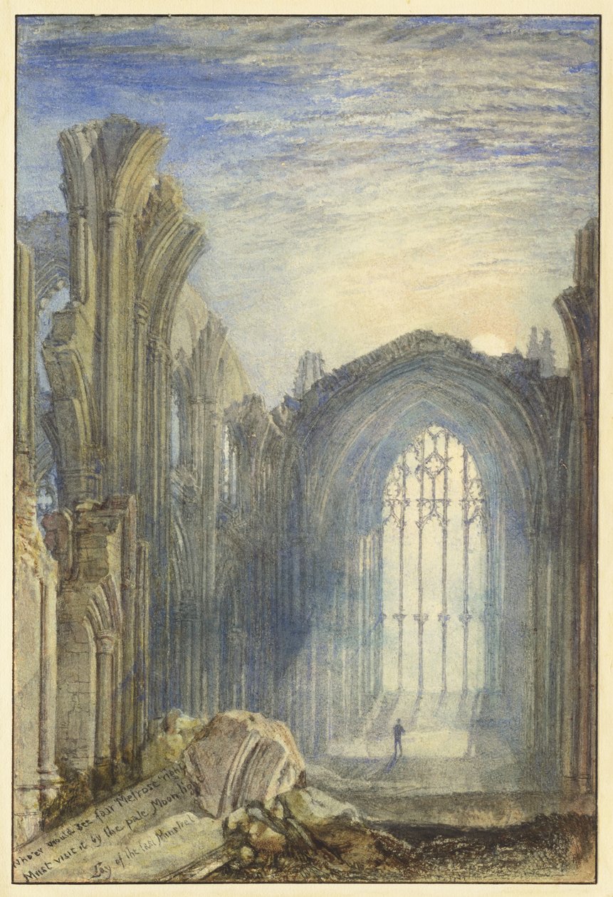 Abbaye de Melrose - Joseph Mallord William Turner