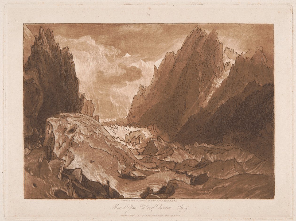Mer de Glace, Valley of Chamouni, Savoy - Joseph Mallord William Turner