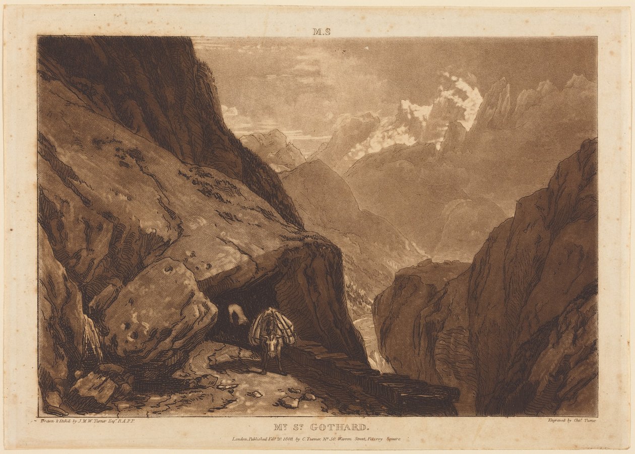 Col du Saint-Gothard - Joseph Mallord William Turner