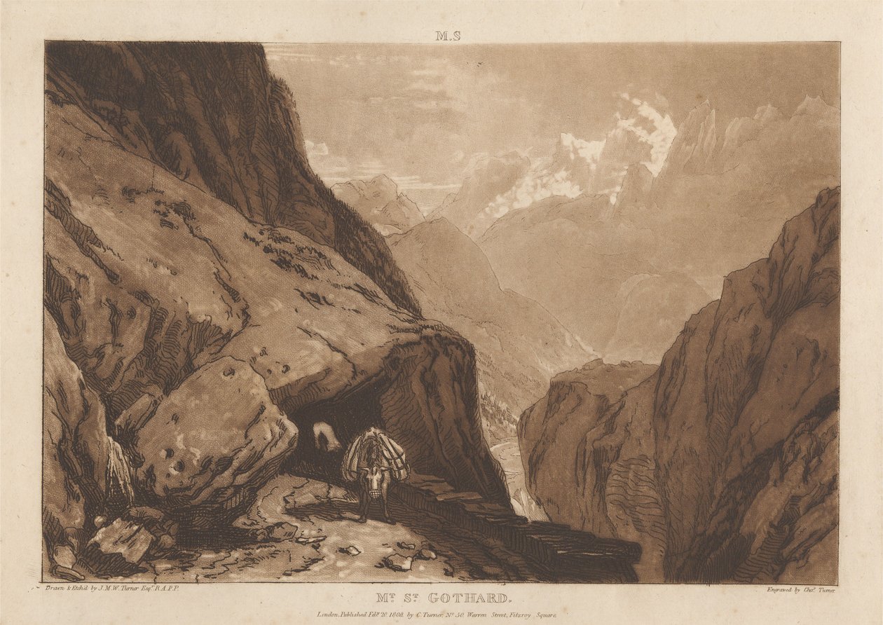 Mont Saint-Gothard - Joseph Mallord William Turner