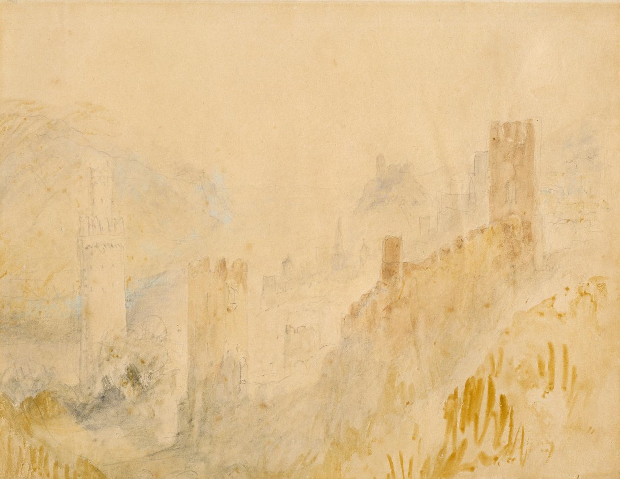 Oberwesel sur le Rhin - Joseph Mallord William Turner