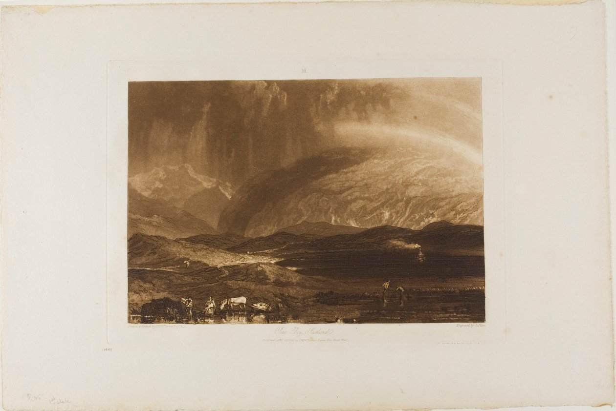 Tourbière, Écosse, planche 45 de Liber Studiorum - Joseph Mallord William Turner