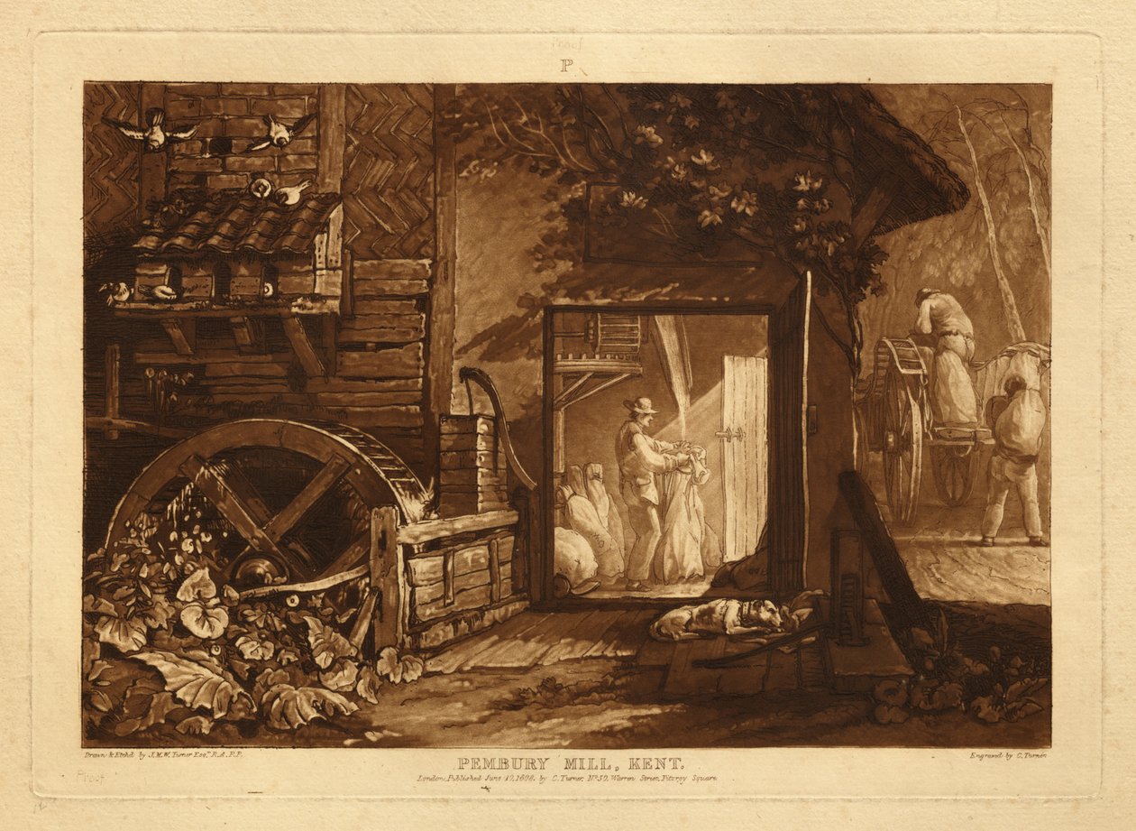 Moulin de Pembury, Kent - Joseph Mallord William Turner