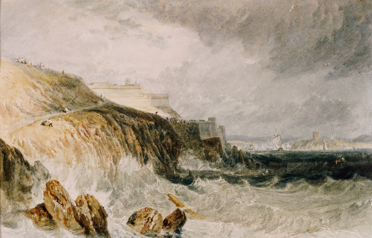Citadelle de Plymouth, une tempête, 1815 - Joseph Mallord William Turner