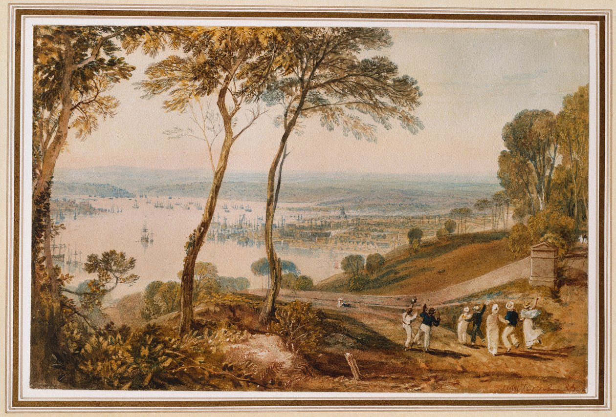 Le Quai de Plymouth, depuis près de Mount Edgecumbe - Joseph Mallord William Turner