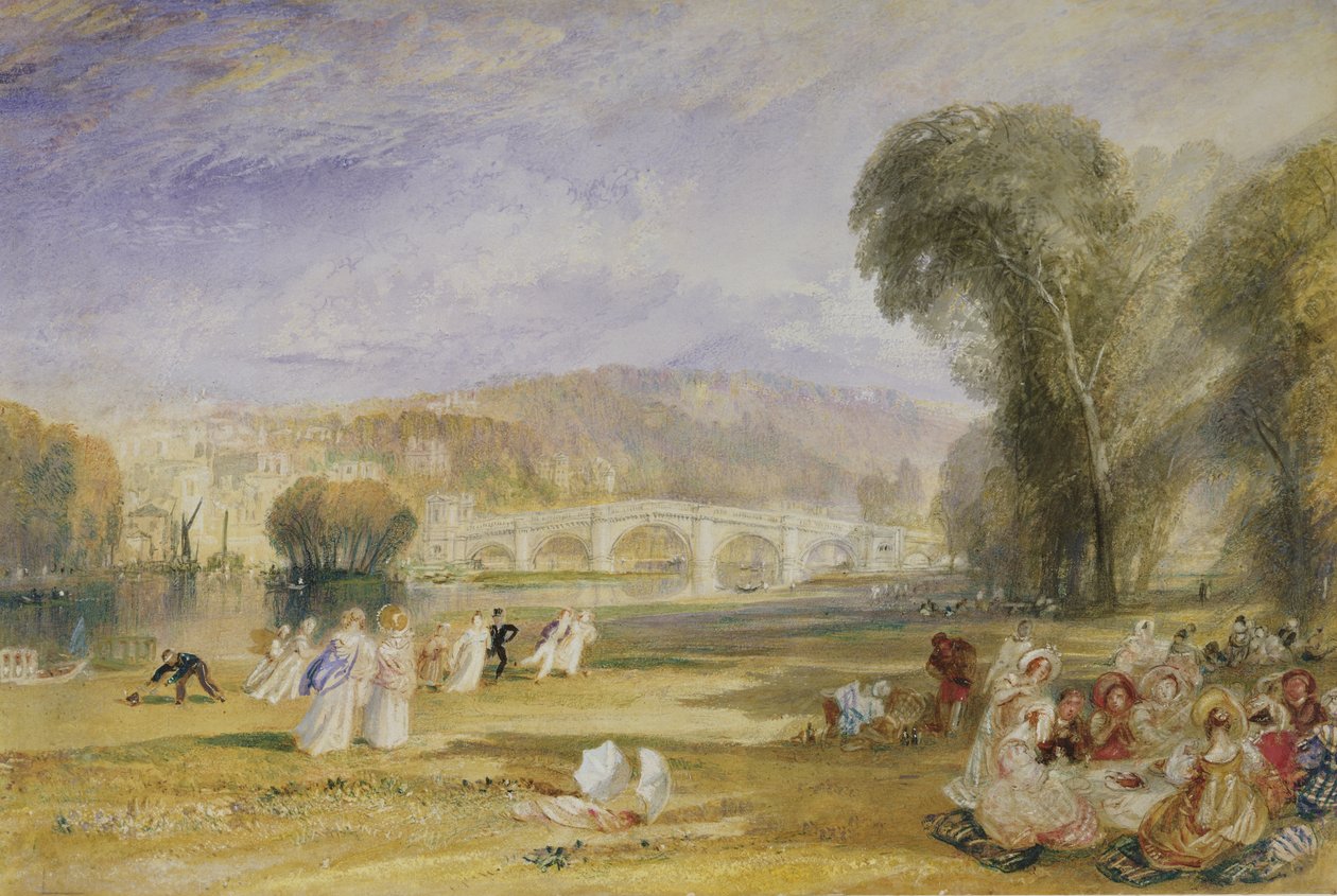 Richmond Hill et pont, Surrey, vers 1828-9 - Joseph Mallord William Turner