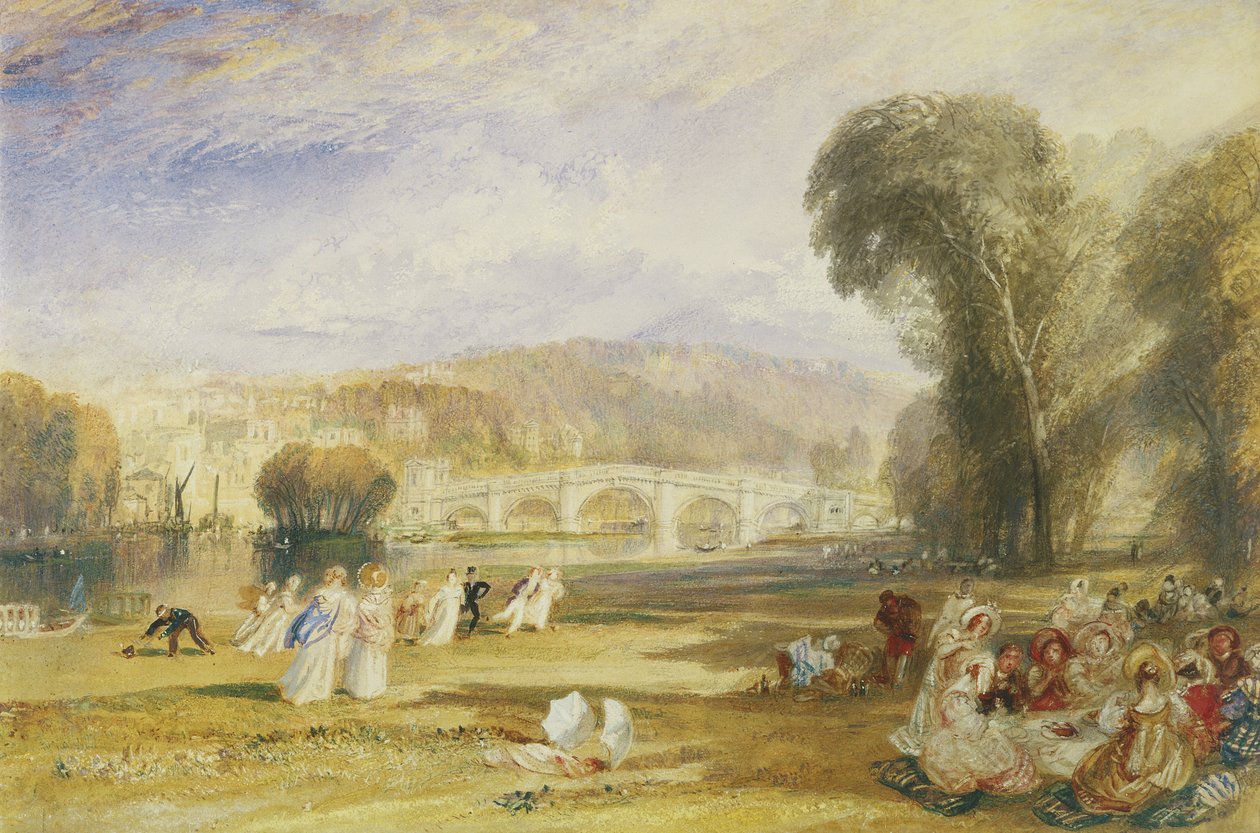 Richmond Hill et le pont, Surrey, vers 1831 - Joseph Mallord William Turner