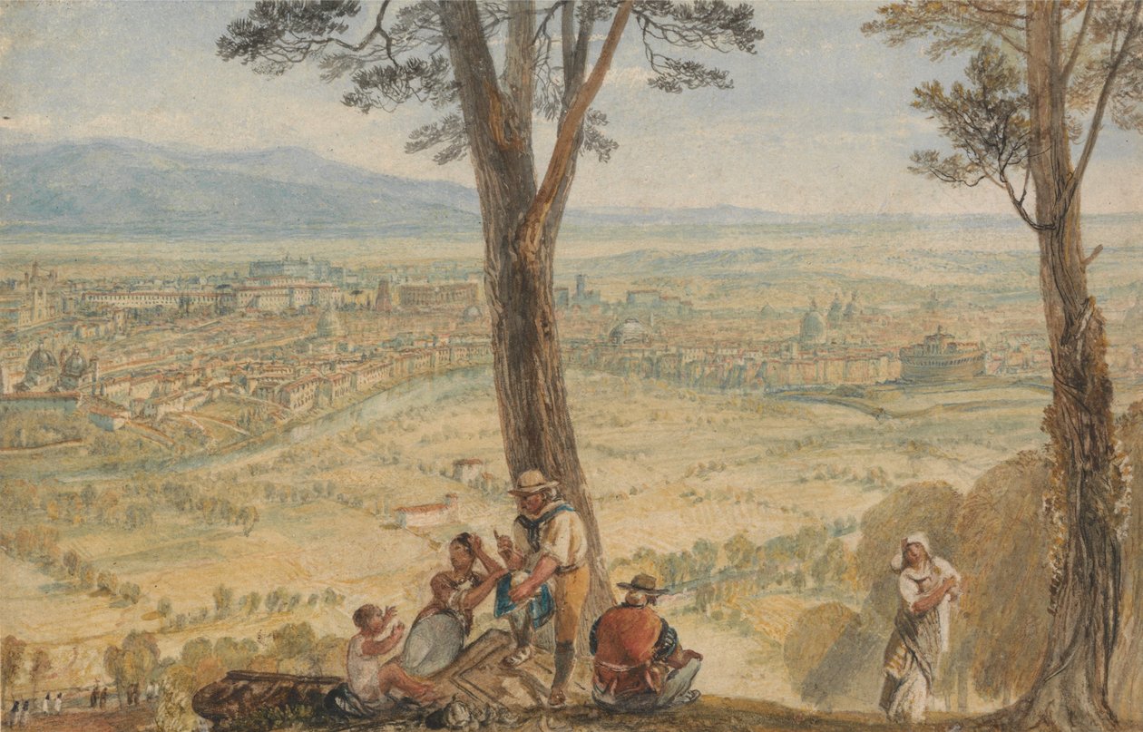 Rome vue du Monte Mario - Joseph Mallord William Turner