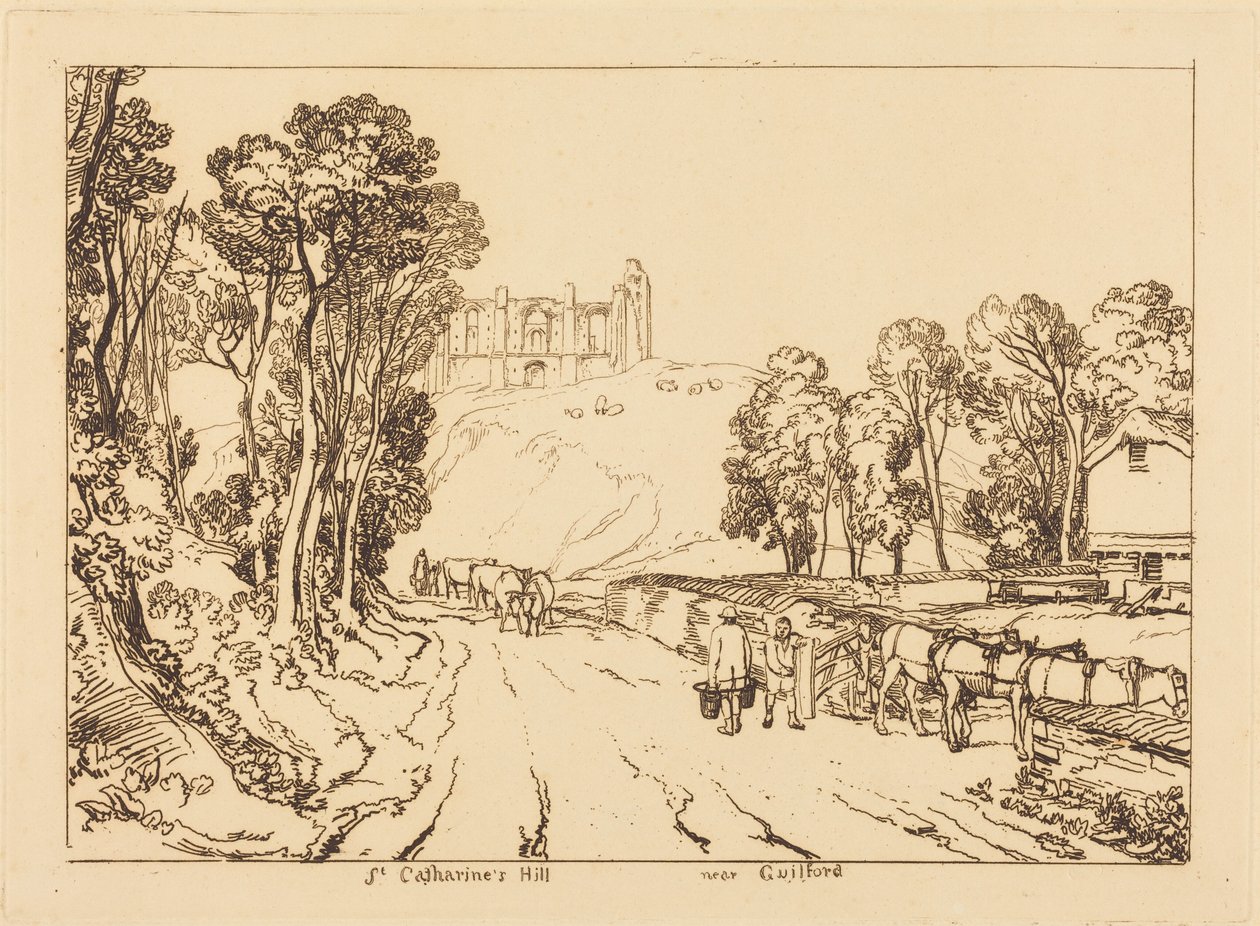 Colline Sainte-Catherine près de Guildford - Joseph Mallord William Turner