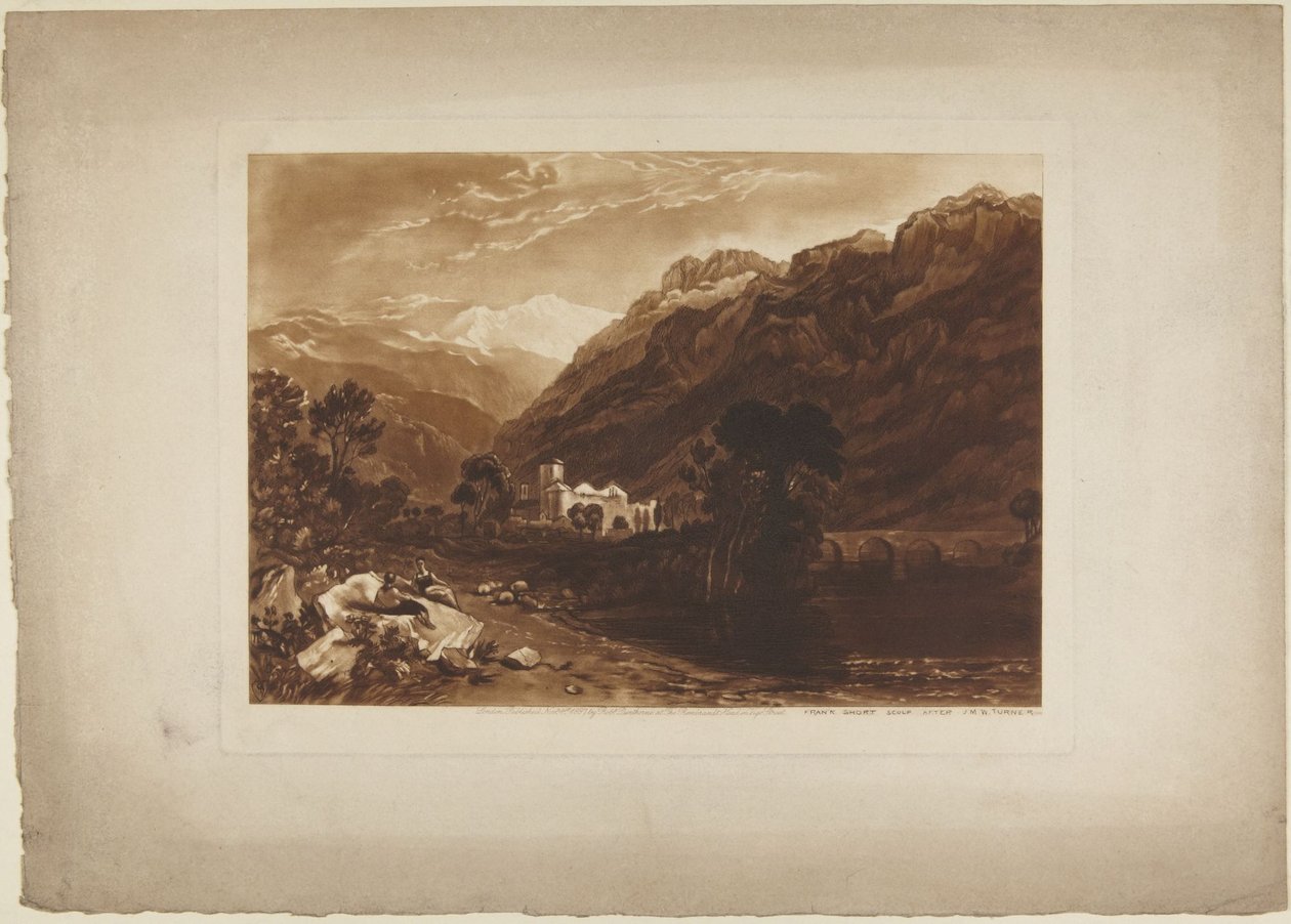 Scène dans les Alpes - Joseph Mallord William Turner