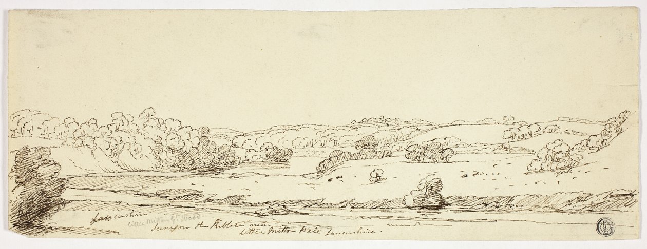 Scènes sur la Kibble près de Little Milton Hall, Lancashire - Joseph Mallord William Turner