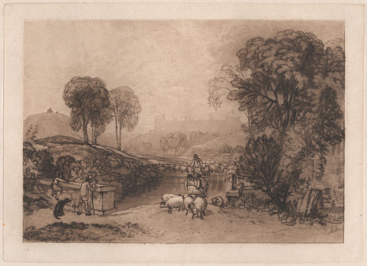 Lavage des moutons, Windsor - Joseph Mallord William Turner