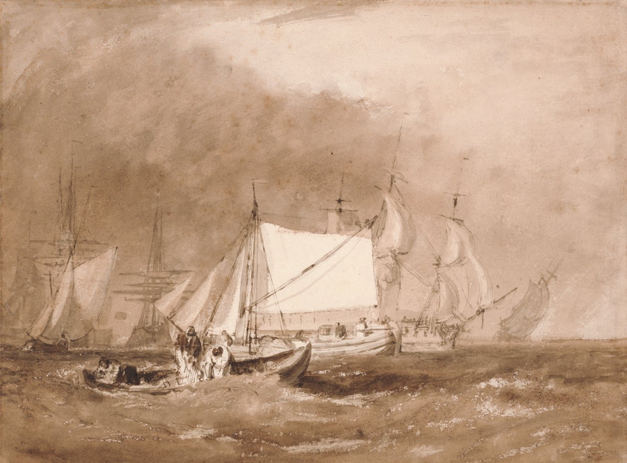 Scène maritime avec pêcheurs - Joseph Mallord William Turner