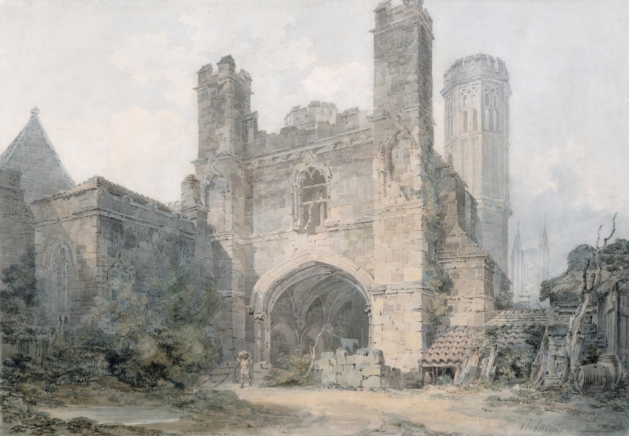 Porte Saint-Augustin, Canterbury, vers 1797 - Joseph Mallord William Turner