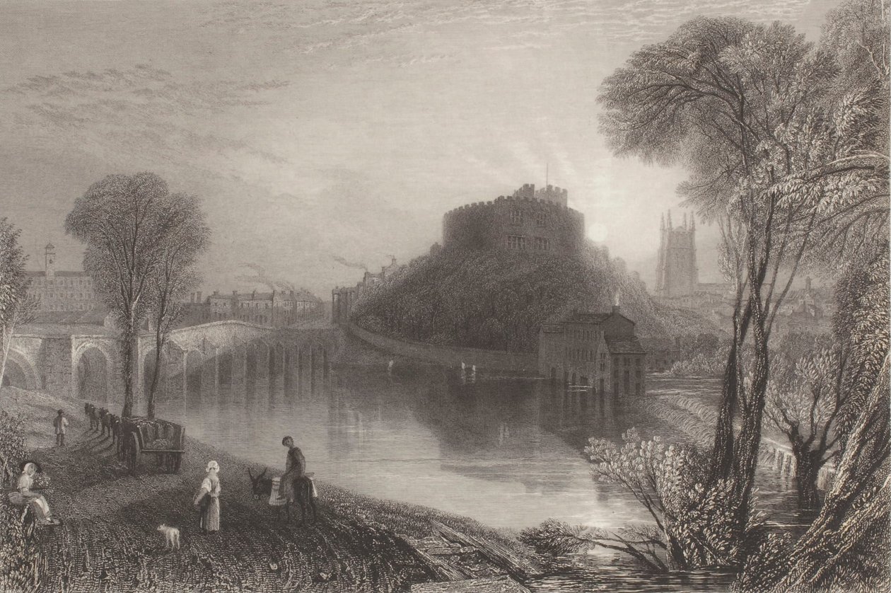 Le château de Tamworth, dans le Staffordshire - Joseph Mallord William Turner