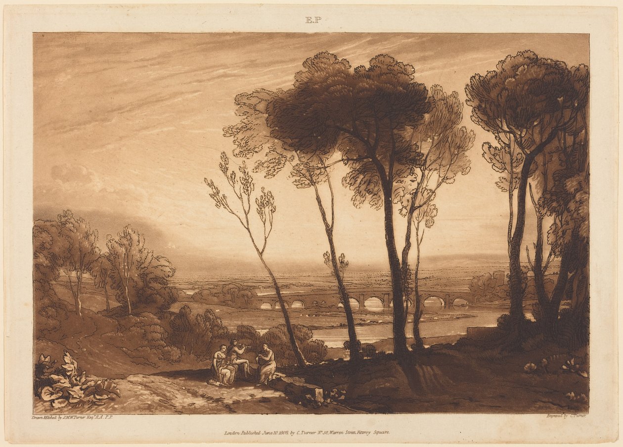 Le pont au second plan - Joseph Mallord William Turner