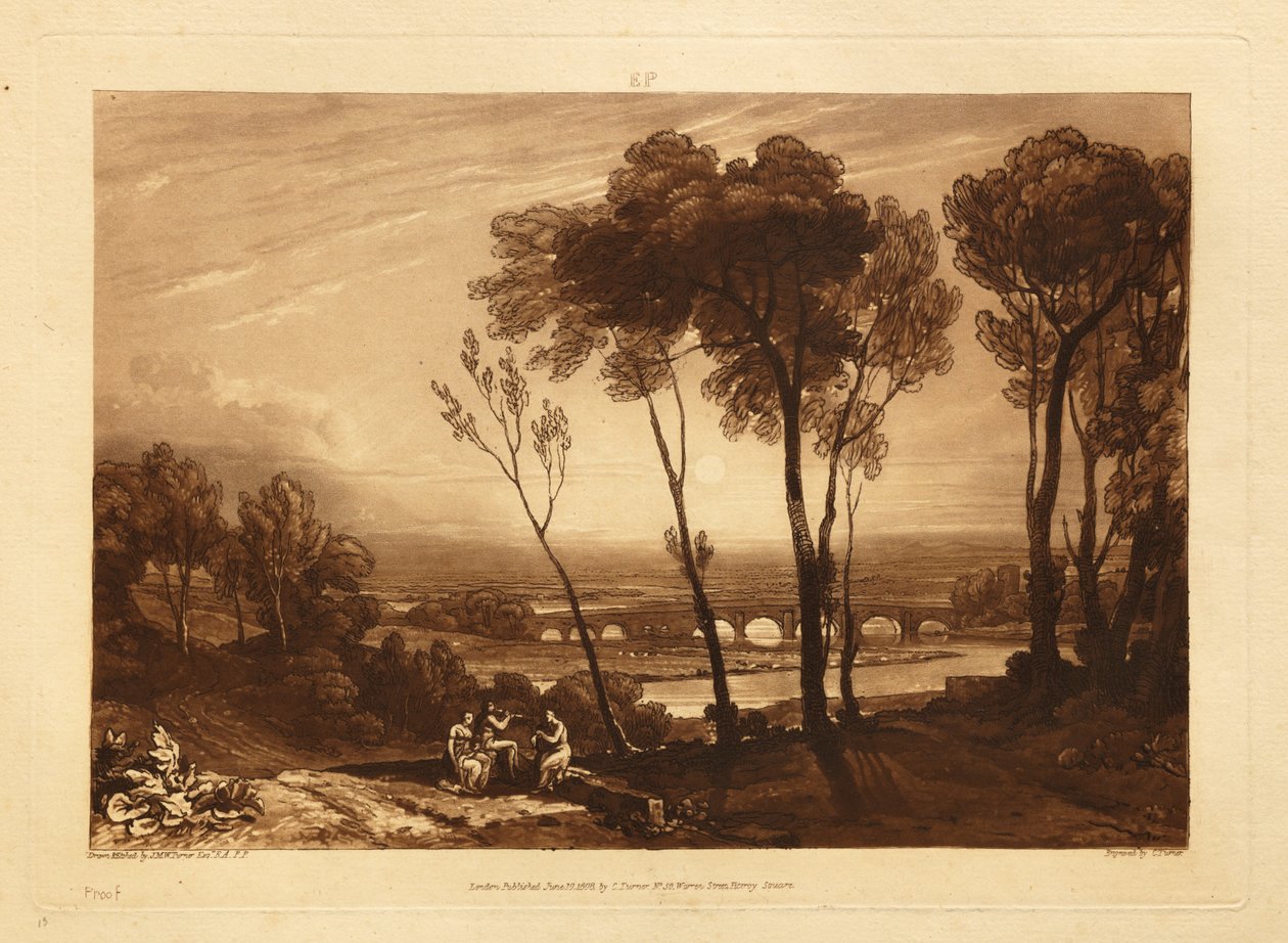 Le pont à mi-distance - Joseph Mallord William Turner