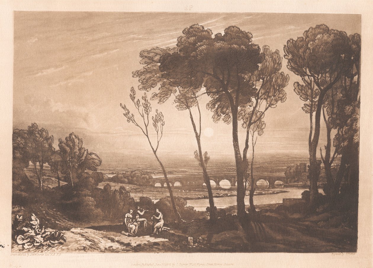 Le pont à mi-distance - Joseph Mallord William Turner