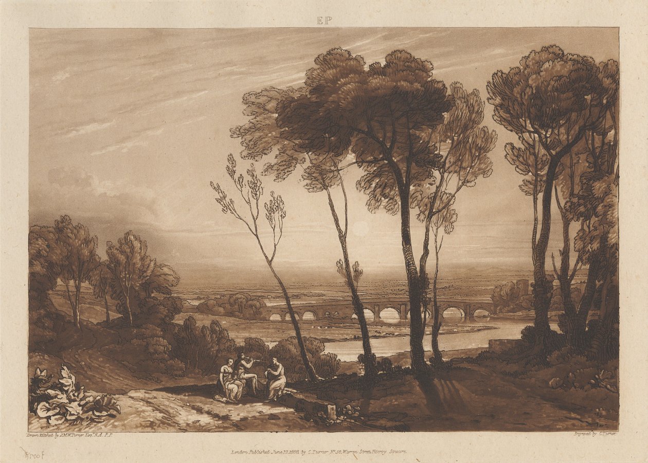 Le pont à mi-distance - Joseph Mallord William Turner