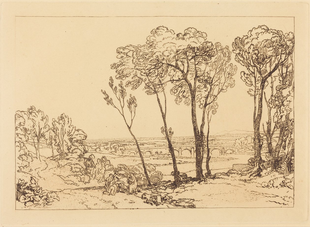 Le pont à mi-distance - Joseph Mallord William Turner