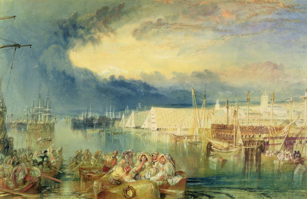 Le chantier naval, Devonport, vers 1825-29 - Joseph Mallord William Turner