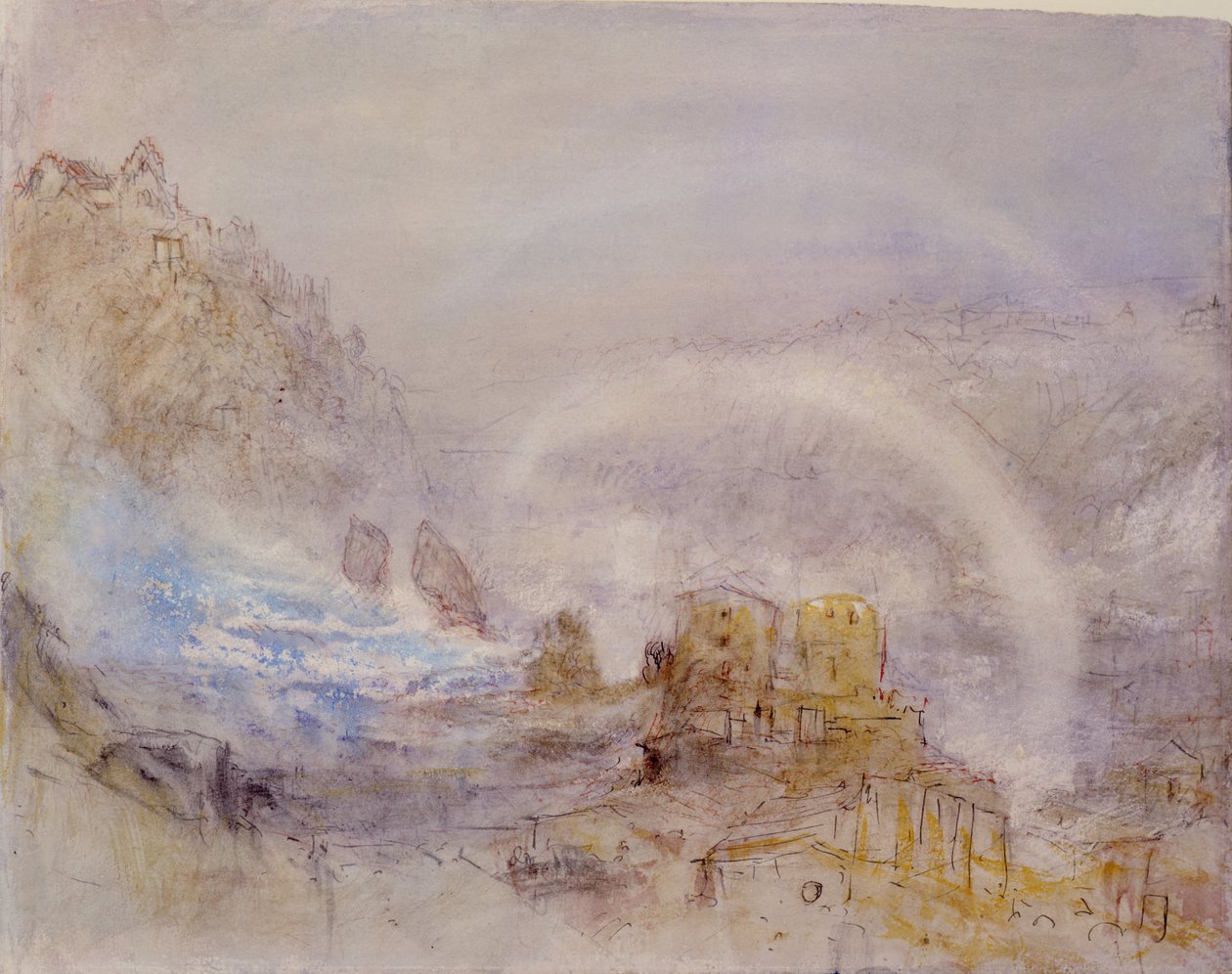Les chutes du Rhin à Schaffhausen - Joseph Mallord William Turner
