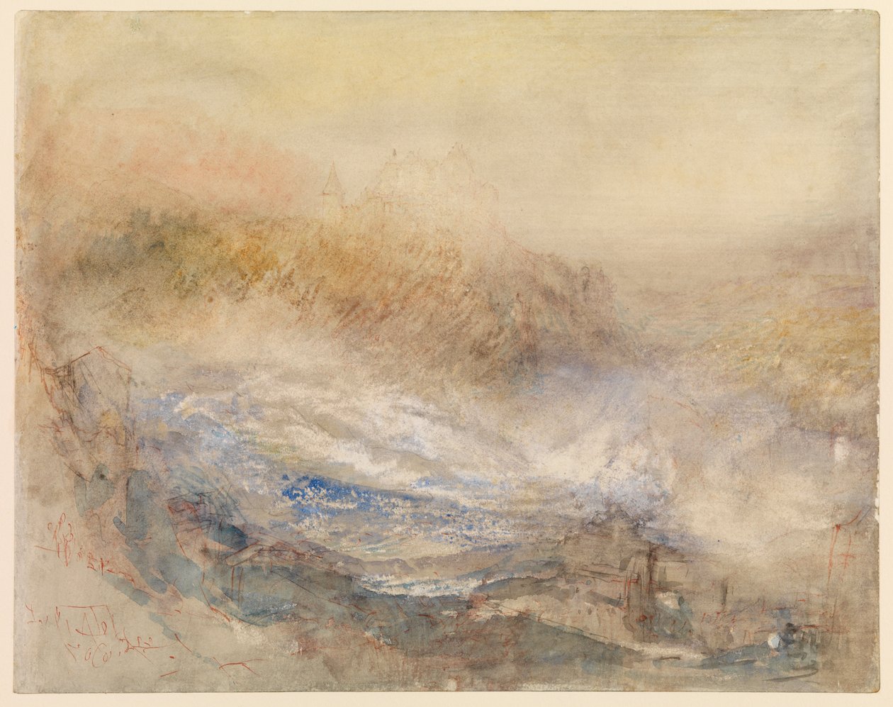 Les chutes du Rhin à Schaffhausen - Joseph Mallord William Turner