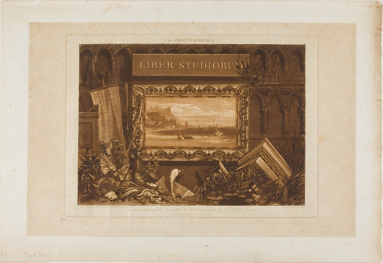 Le Frontispice de Liber Studiorum - Joseph Mallord William Turner