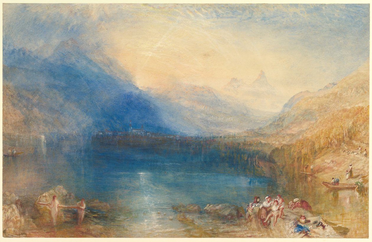 Le lac de Zoug - Joseph Mallord William Turner