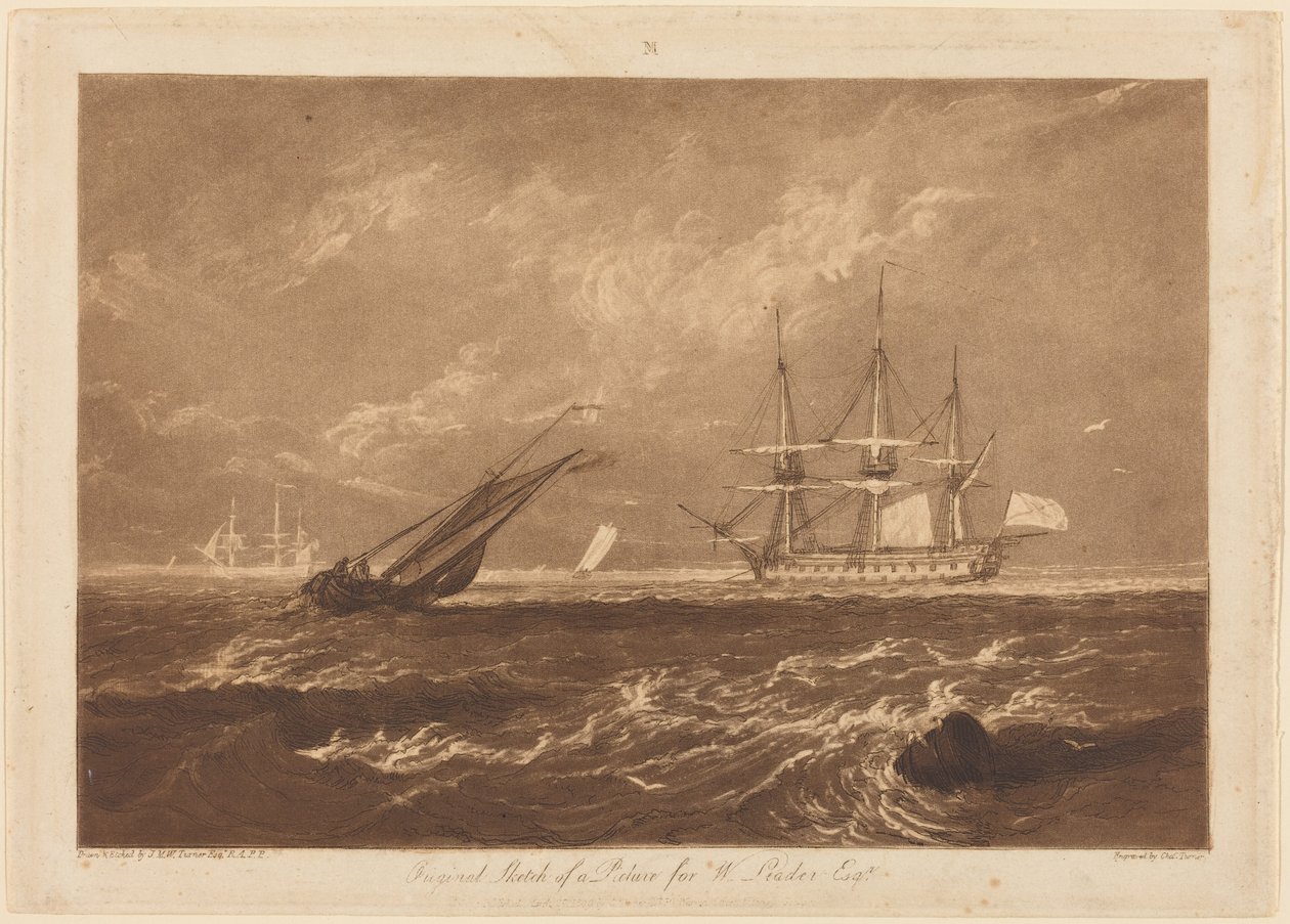 La marine Leader - Joseph Mallord William Turner