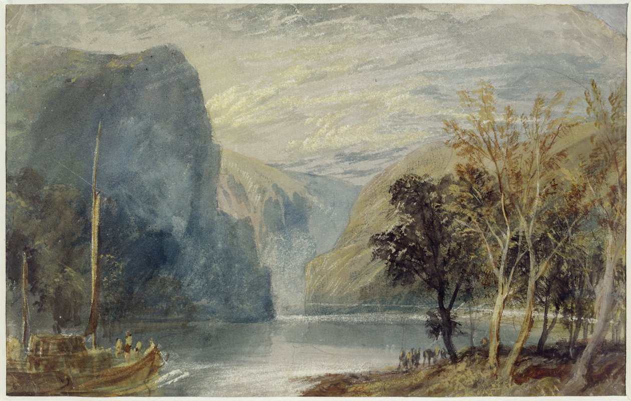 Le Rocher de Lorelei, vers 1817 - Joseph Mallord William Turner