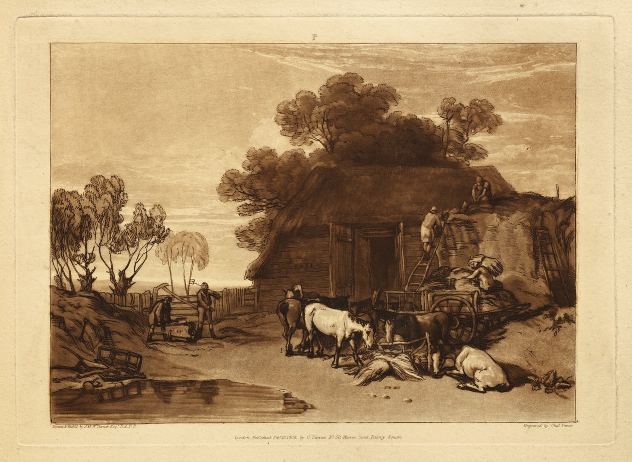 La cour de la paille - Joseph Mallord William Turner