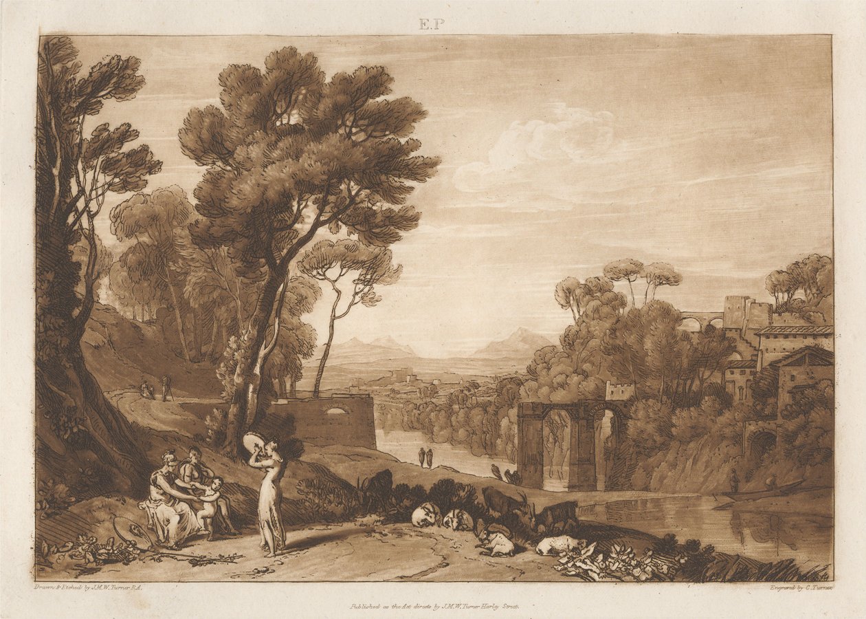 La femme et le tambourin - Joseph Mallord William Turner