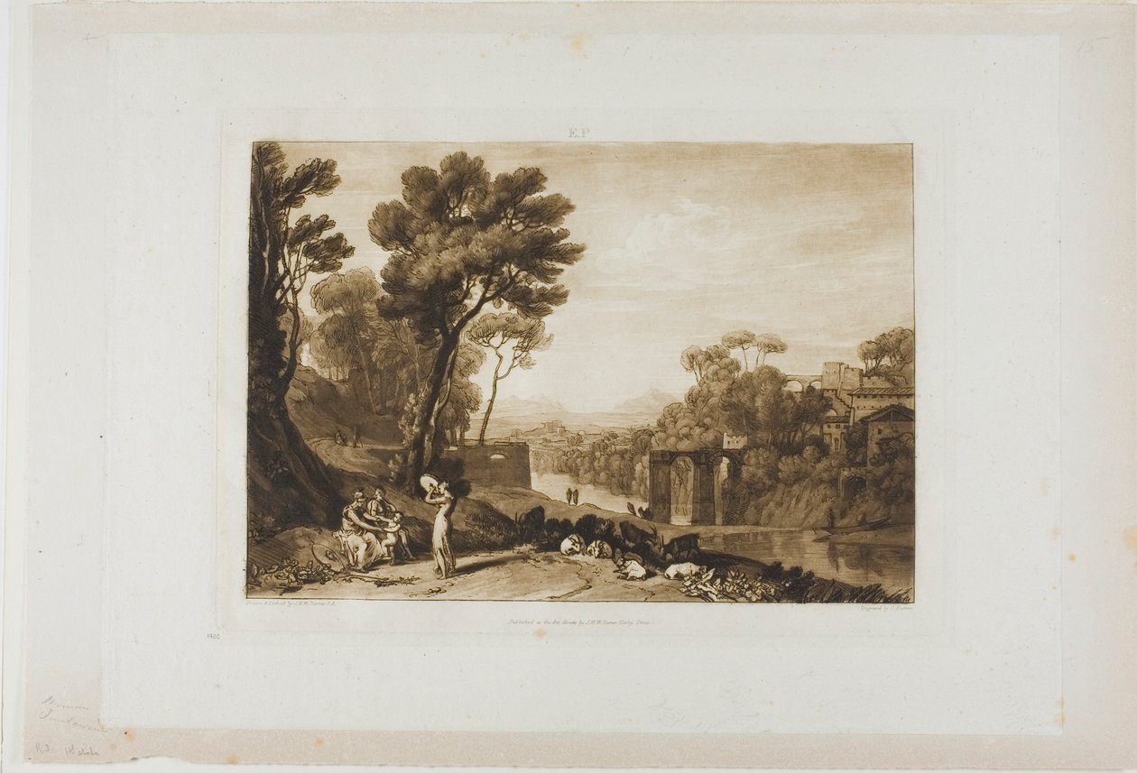 La femme et le tambourin, planche 3 de Liber Studiorum - Joseph Mallord William Turner