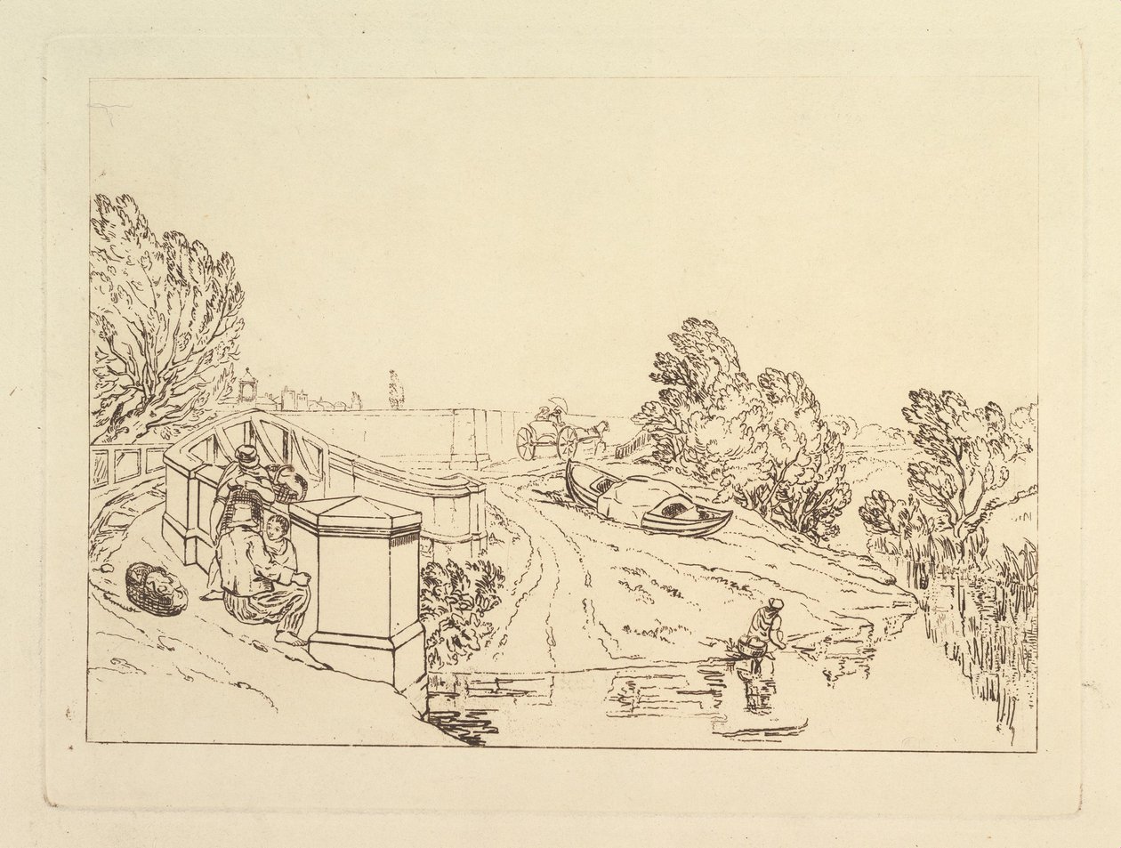 Cueilleurs de cresson, Liber Studiorum, partie XIII, 1819 - Joseph Mallord William Turner