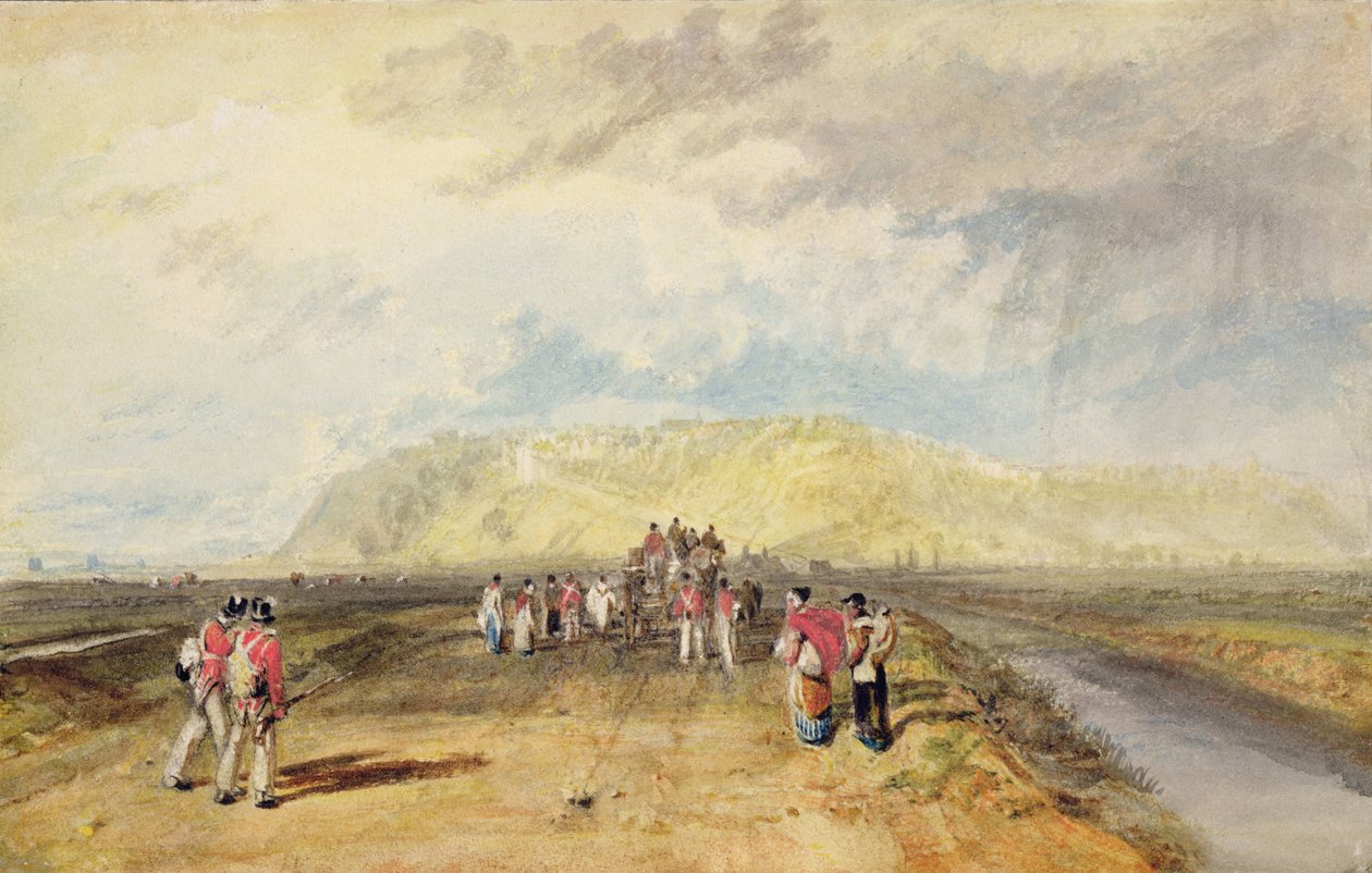 Winchelsea, Sussex, depuis la route de Rye - Joseph Mallord William Turner