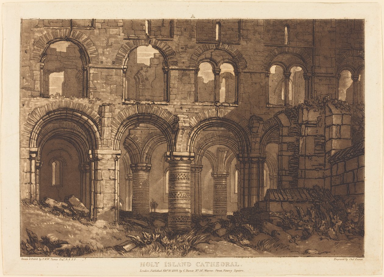 Cathédrale de Holy Island - Joseph Mallord William Turner and Charles Turner