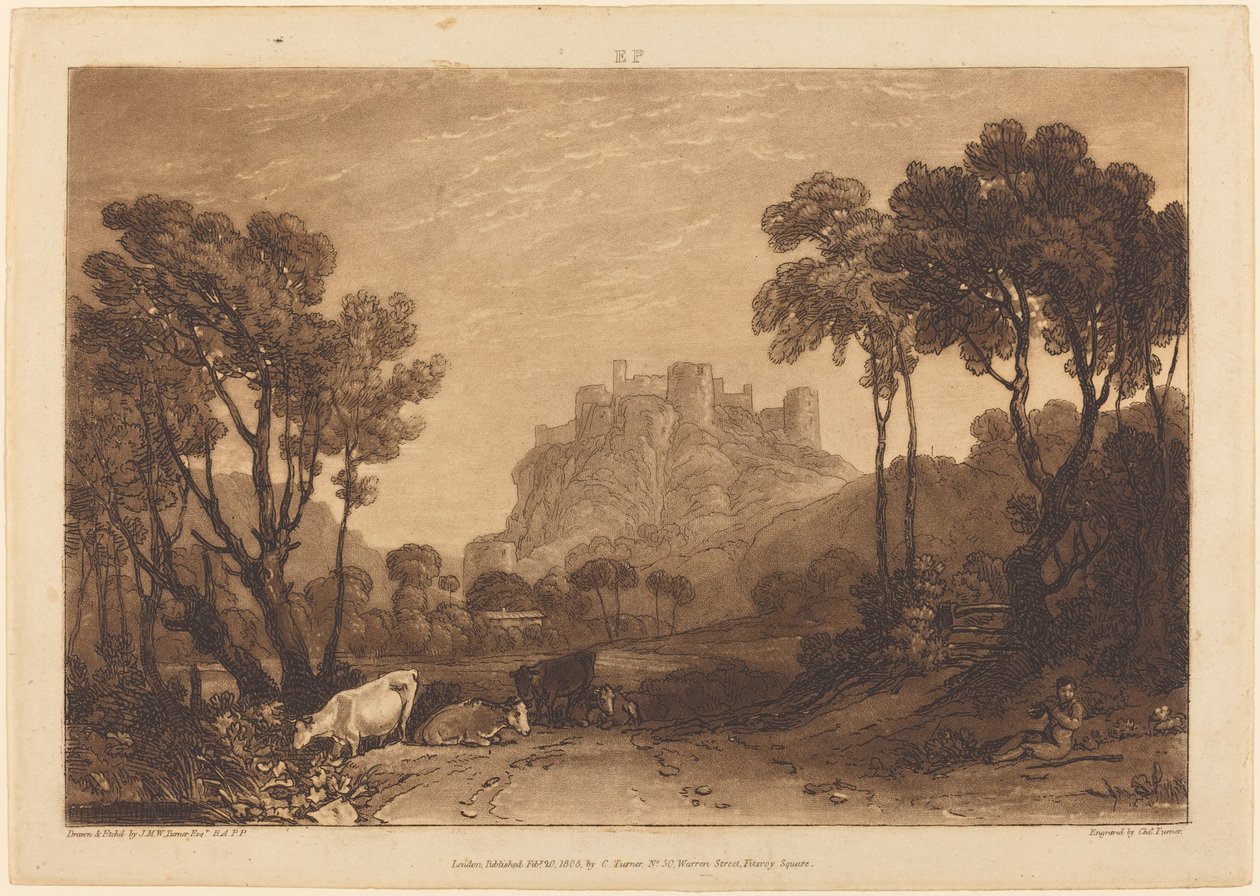 Le Château au-dessus des Prés - Joseph Mallord William Turner and Charles Turner