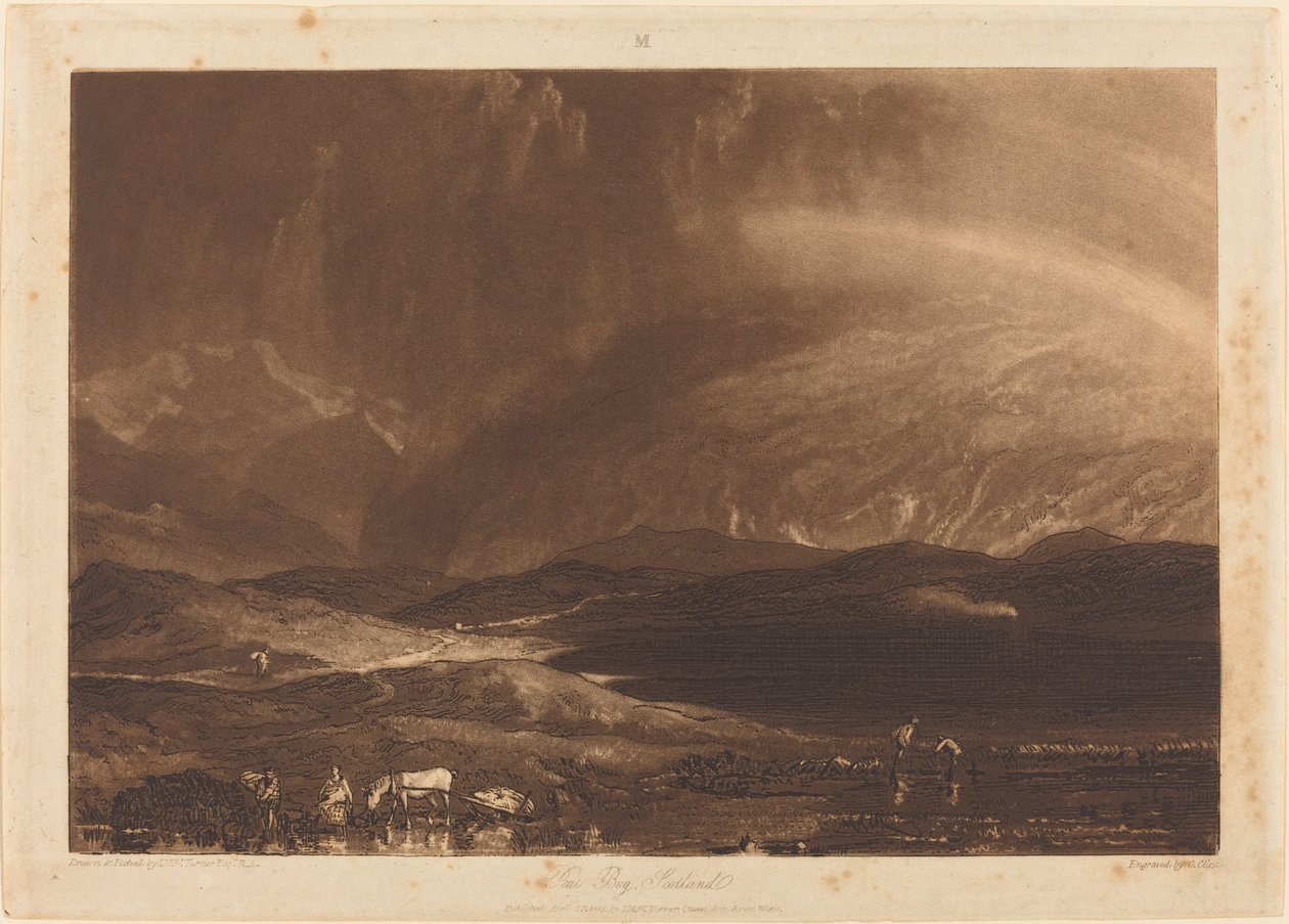 Tourbière, Écosse - Joseph Mallord William Turner and George Clint