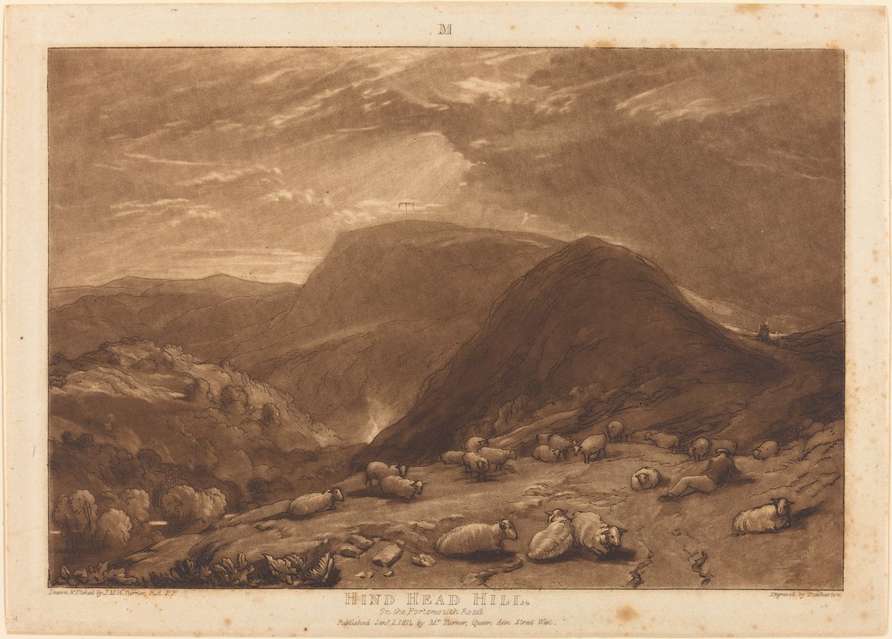 Hind Head Hill - Joseph Mallord William Turner and Robert Dunkarton
