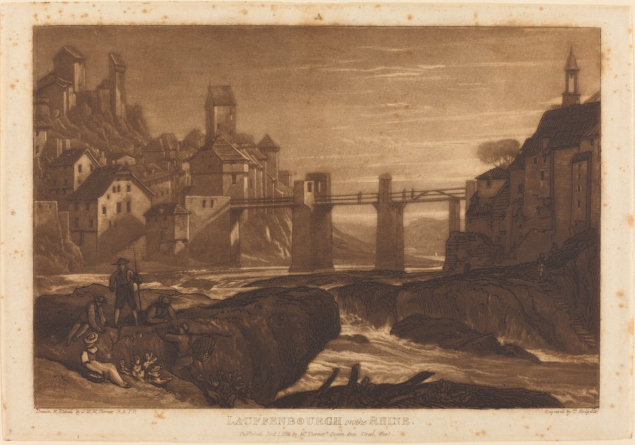 Lauffenbourgh sur le Rhin - Joseph Mallord William Turner and Thomas Hodgetts