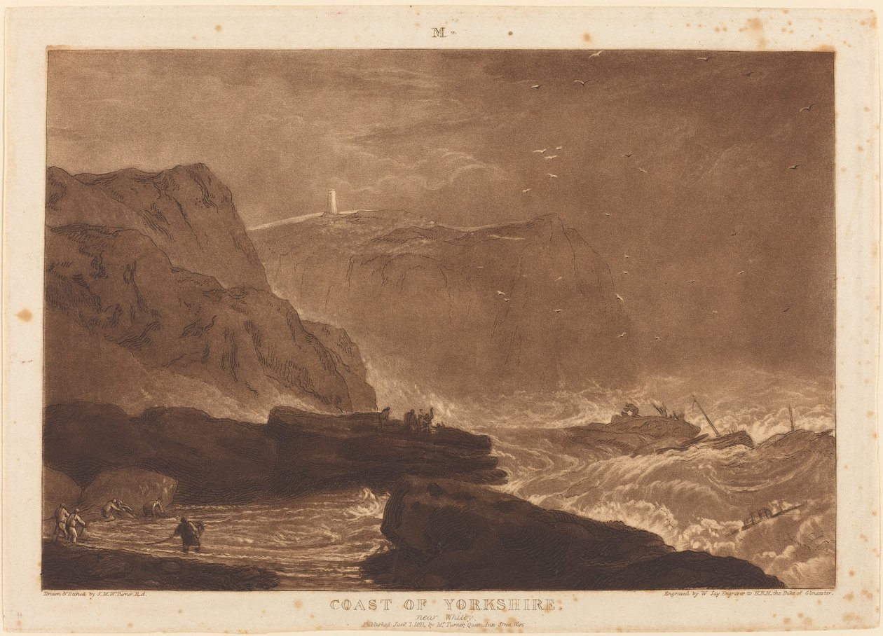 Côte du Yorkshire - Joseph Mallord William Turner and William Say