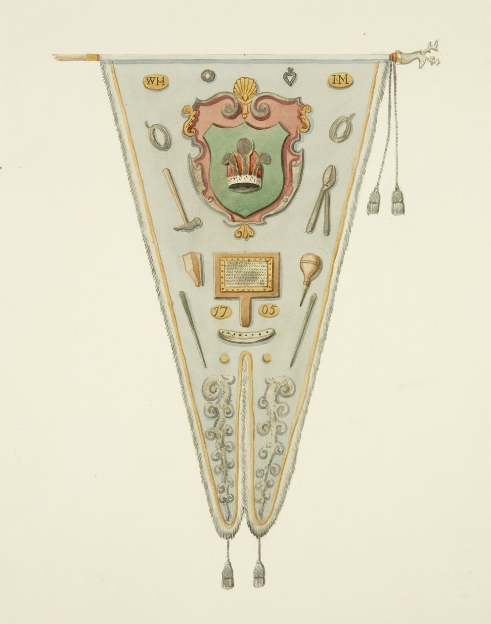 Bannière de la compagnie des tireurs de fil de Bristol - Joseph Manning