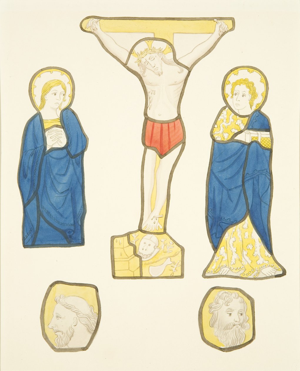 Figures dans les vitraux d