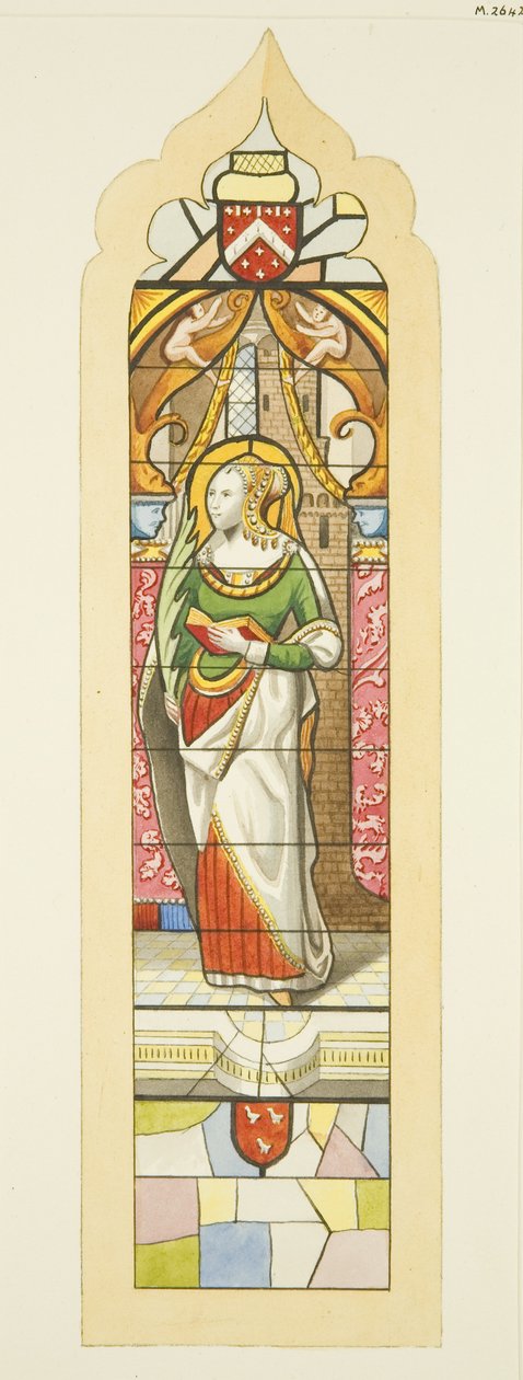 Vitrail dans Saint-Marc, avec une sainte femme - Joseph Manning