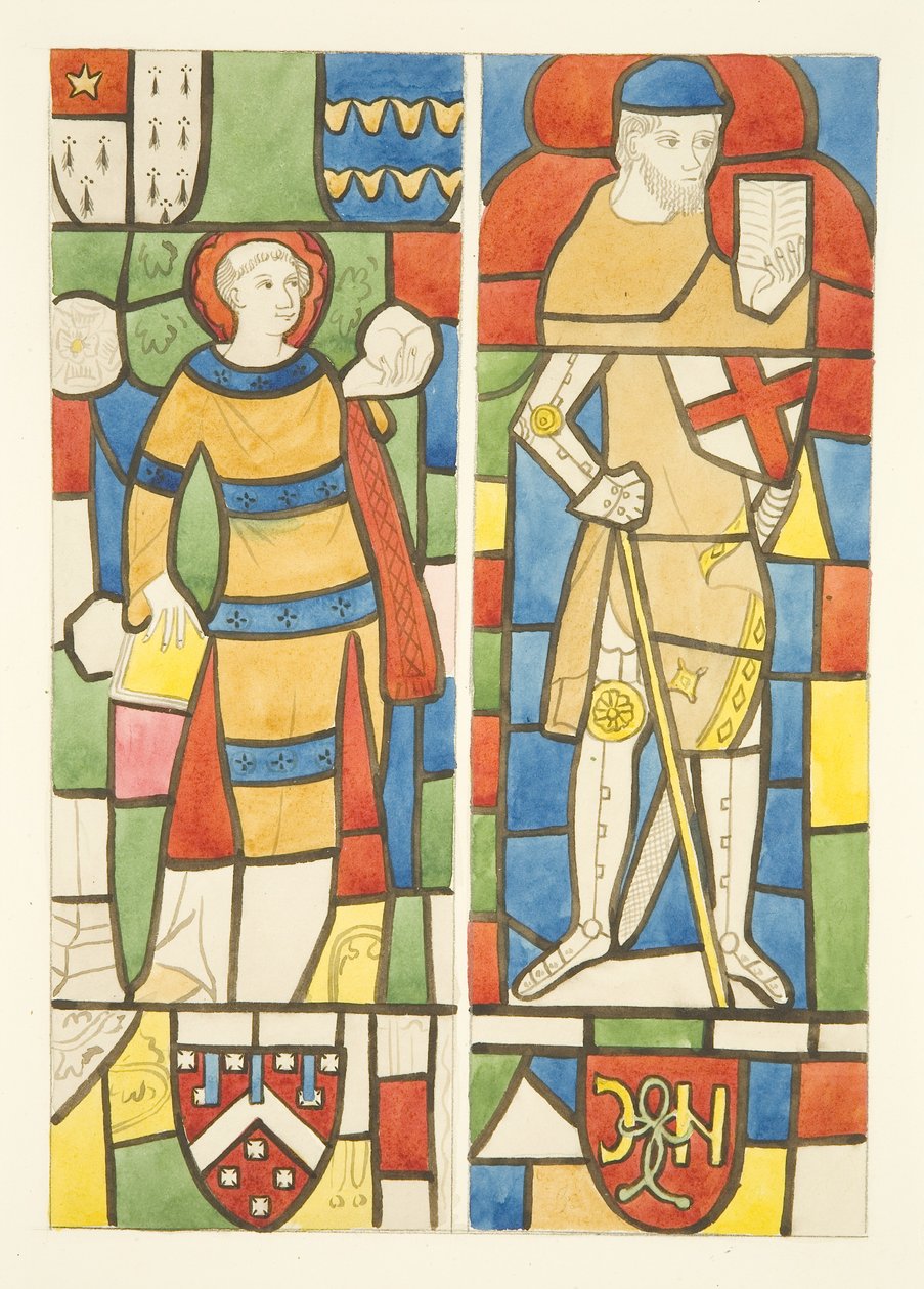 Vitraux dans les fenêtres nord et sud du chœur de la cathédrale de Bristol - Joseph Manning